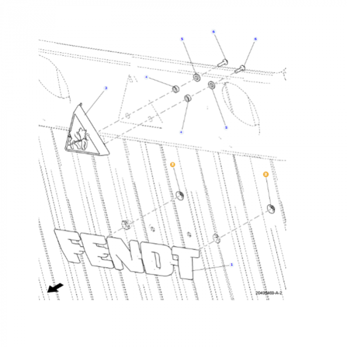Fendt - Nut - 945500020500 - Farming Parts