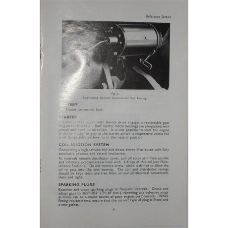 Massey Ferguson - 87mm Vaporising Oil Engine Instruction Book - 819048M1 - Farming Parts