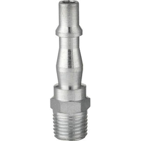 The Sparex Adaptor Male Thread 1/4'' BSPT (Sparex Part No. S.14349) is a metal pipe fitting with a tapered shape, crafted from durable steel.