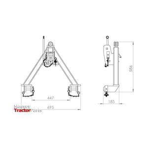 A Frame Quick Hitch System (Cat.0) CE Approved
 - S.140555 - Farming Parts