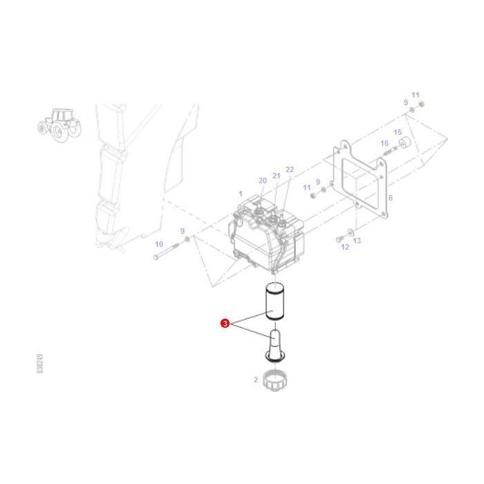 Ad Blue Filter - F835201110090 - Massey Tractor Parts