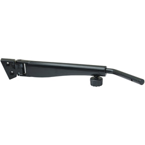 An adjustable mirror arm (650 - 925mm), right-hand, mounted on a metal bracket and designed with the durability you'd expect from Sparex, part number S.39707.