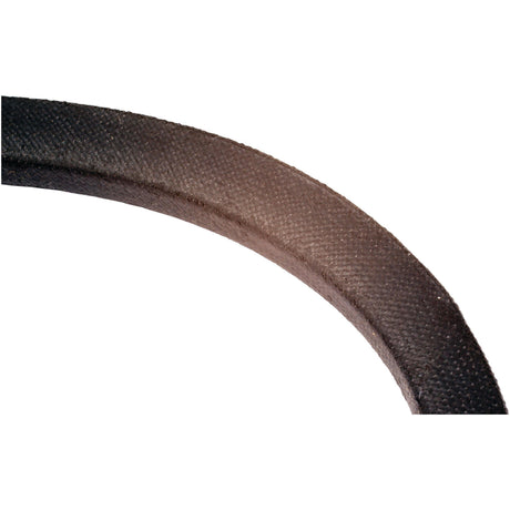 A close-up view of a textured, curved black rubber or plastic material with visible surface details, resembling a premium Wedge Belt - SPA Section (Belt No. SPA2800) by Sparex (Part No. S.21979).