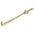 Introducing the Sparex Battery Stay (Long) (Agripak 1 pc.), Sparex Part No. S.26824, designed for long-lasting durability. This high-quality product features a curved hook on one end and a threaded end with a wing nut, making it an ideal choice for your needs.