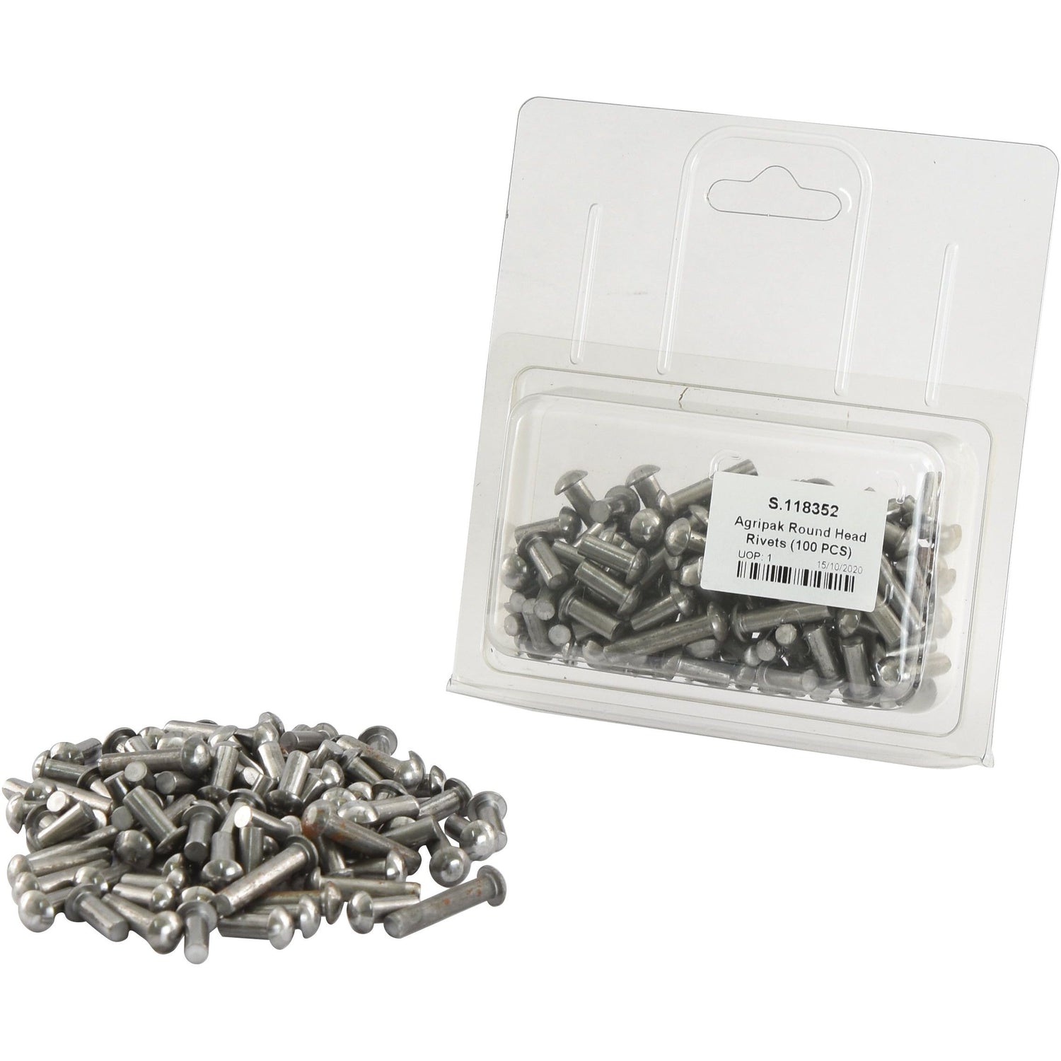 Agripak Round Head Rivets (100 PCS)
 - S.118352 - Farming Parts