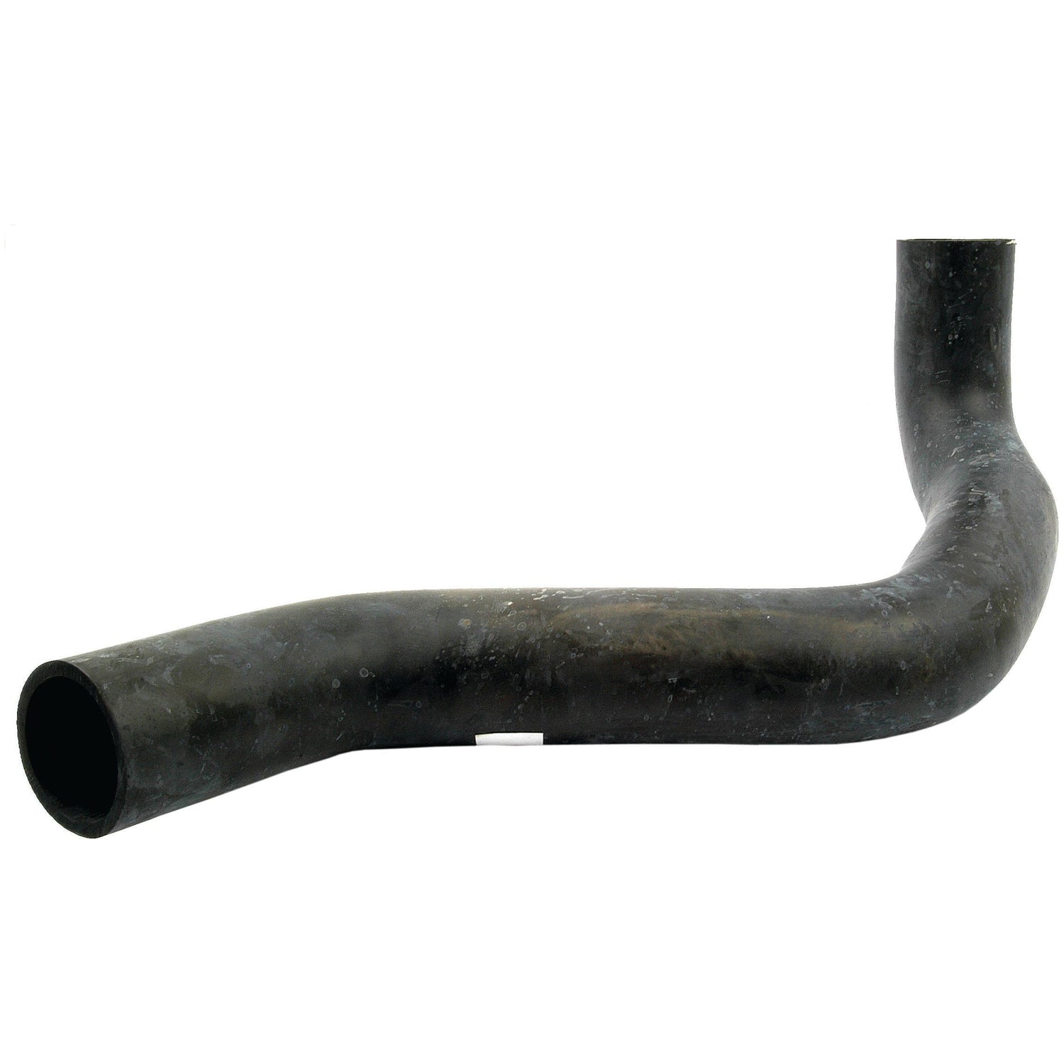 The Sparex Air Cleaner Hose (Part No. S.41526) is a black, L-shaped rubber hose with one end larger than the other, specifically designed for Massey Ferguson. It features a slight curve and a visible surface texture.