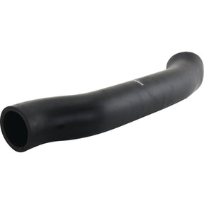 An Air Filter Hose - S.140898 from Sparex, with its black rubber construction, curves in a slight arc against a white background.