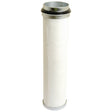 The Sparex Agrifilter, Air Filter - Inner (Sparex Part No. S.76263), is a cylindrical air filter featuring a white body with metallic top and bottom ends, specifically designed for use in HVAC systems to ensure superior performance.