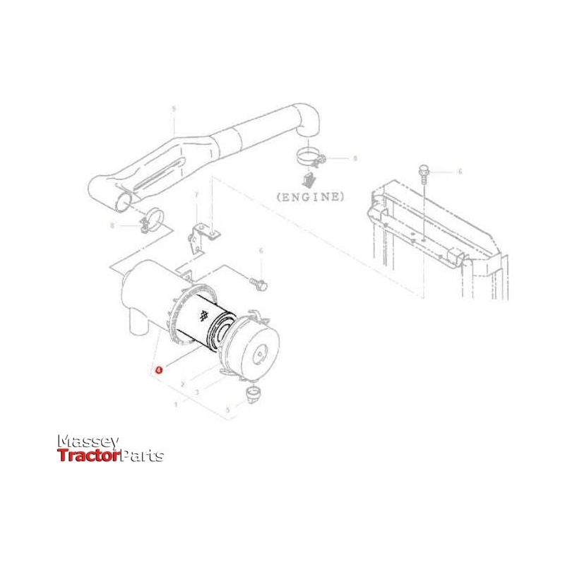 Light Grey T-shirt with Tractor Print - X993322010-Massey Ferguson-Clothing,t-shirt