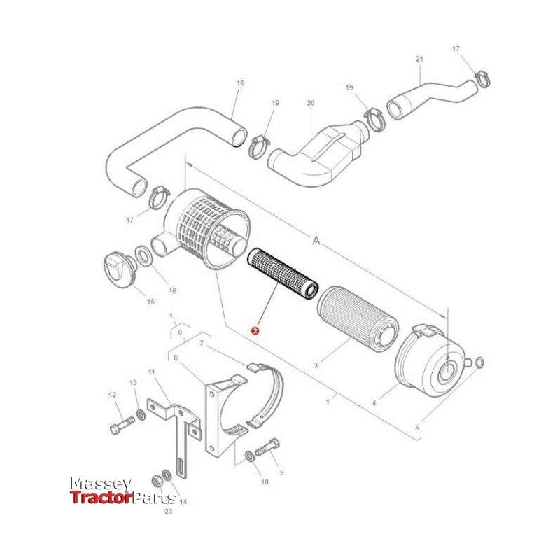 Massey Ferguson Air Filter - 3901463M2 | OEM | Massey Ferguson parts | Engine Air-Massey Ferguson-Engine & Filters,Engine Air,Farming Parts,Filters,Tractor Parts