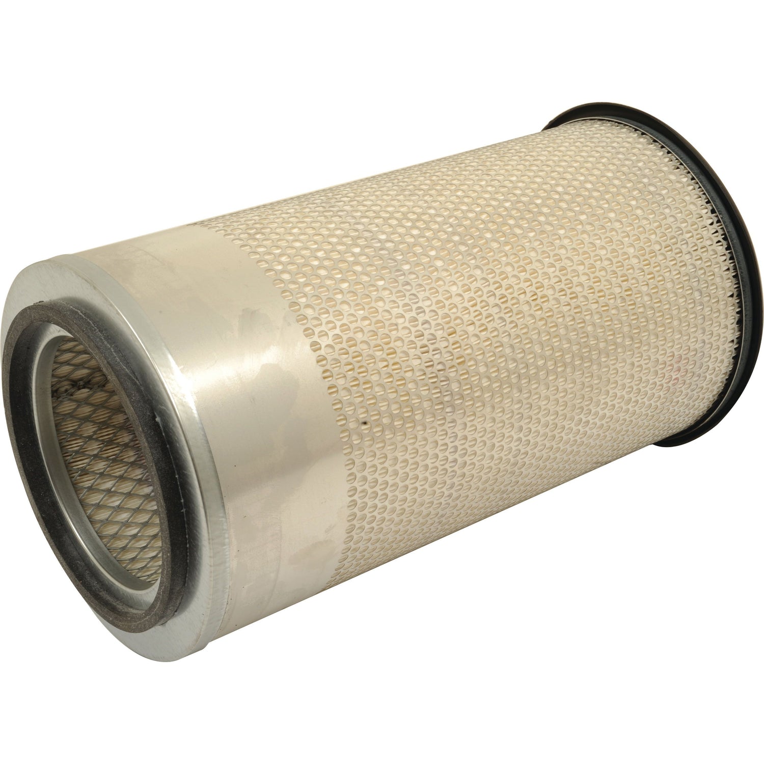 The Sparex Air Filter - Outer - AF25325 (Sparex Part No.S.76526) is a cylindrical filter featuring a durable metal mesh exterior and rubber seals on both ends. It is specifically designed for filtering air in machinery or vehicles, making it an ideal choice for models such as the Deutz-Fahr AGROFARM 100.