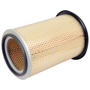 The Sparex AF25343 Air Filter - Outer (Sparex Part No. S.76734) features a cylindrical design with a metal mesh exterior and rubber seals on both ends, engineered for optimal performance in Massey Ferguson machinery.