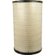 A cylindrical Sparex air filter, model AF25595 (Sparex Part No.S.76904), with a metal mesh exterior and pleated paper interior is pictured against a pristine white background.