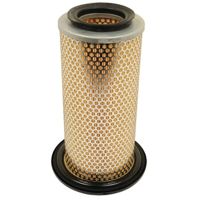 The Sparex Air Filter - Outer - AF4991 (Sparex Part No. S.76892) features a cylindrical design with a perforated metal casing and black rubber seals at both ends, making it compatible with Kubota equipment.