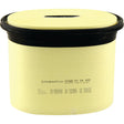 A yellow cylindrical container with a black lid featuring a small slit at the top, labeled "CompacPlus MANN CP 24 420." Various patent numbers are printed below the label. Ideal for use with Massey Ferguson machinery as an air filter or Sparex component.
