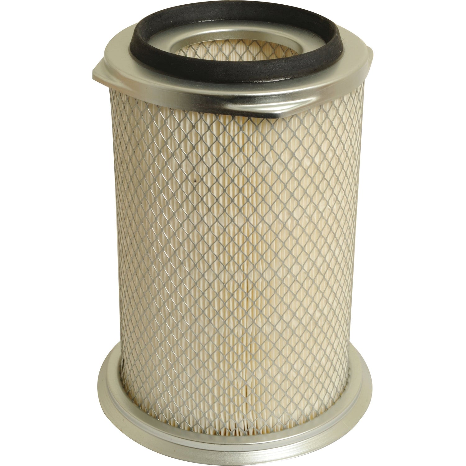 Introducing the Sparex Air Filter - Outer (Part No. S.76732), designed with a metal mesh exterior and rubber gaskets on both ends, ideal for Massey Ferguson tractors.