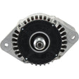 Front view of the Sparex Alternator (Mahle) - 14V, 150 Amps (Sparex Part No. S.36201), featuring a silver casing and a black central rotor.