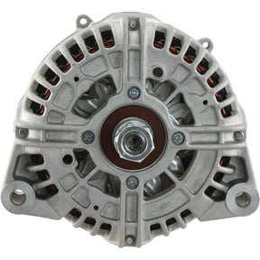 A close-up view of a Sparex Alternator (Sparex Part No. S.150745) showcasing its metallic housing, coil windings, and threaded central shaft.