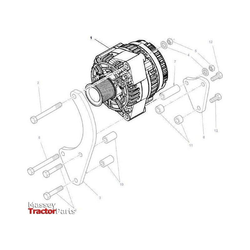 Massey Ferguson Alternator 150amp - 3909639M1- V836667315 | OEM | Massey Ferguson parts | Alternators & Components-Massey Ferguson-