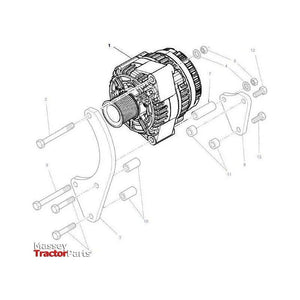 Massey Ferguson Alternator 150amp - 3909639M1- V836667315 | OEM | Massey Ferguson parts | Alternators & Components-Massey Ferguson-