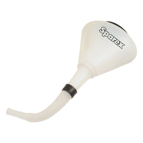 An Anti Splash Funnel (⌀: 242mm) with a flexible spout, 3.5 liters capacity, and the brand name "Sparex" printed on it.