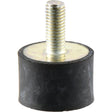 A cylindrical Anti Vibration Mount with a rubber base measuring 20mm in height and an M8 thread size, ideal for serving as an industrial vibration damper or leveling foot, branded by Sparex (Product Code: S.55431).