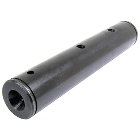 The Axle Pin from Sparex, Part No. S.74875, is a cylindrical metal shaft that features internally threaded holes and a hollow interior, measuring 235mm in length.
