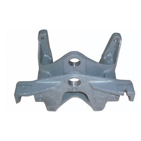A grey metal mechanical component with multiple mounting points and holes, the Axle Support (Sparex Part No. S.60244) is designed as an axle carrier compatible with Massey Ferguson tractors, available through Sparex.