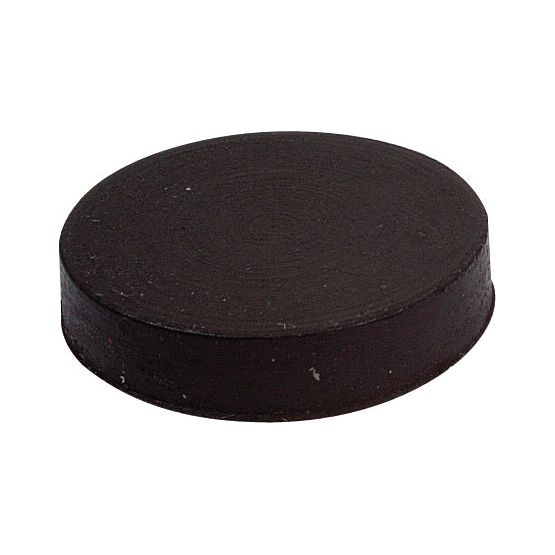 A cylindrical black hockey puck, resembling a Sparex BALL VALVE 1/2''-PISTON RUBBER (Sparex Part No.S.4450), on a white background.