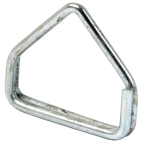 The BRAKE ASSEMBLY D CLIP ONLY (Sparex Part No.S.12710) by Sparex is a metal triangular ring with an open side, commonly used as a D Clip in various applications.