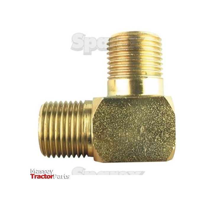 Hydraulic Adaptor 3/8\'\'BSP male - 3/8\'\' BSP 90° compact male
 - S.14122 - Farming Parts