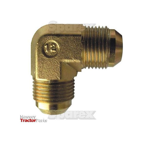 Hydraulic Adaptor 9/16'' JIC male to 9/16'' JIC 90-degree compact male, marked with Sparex Part No. S.35076 on the side.