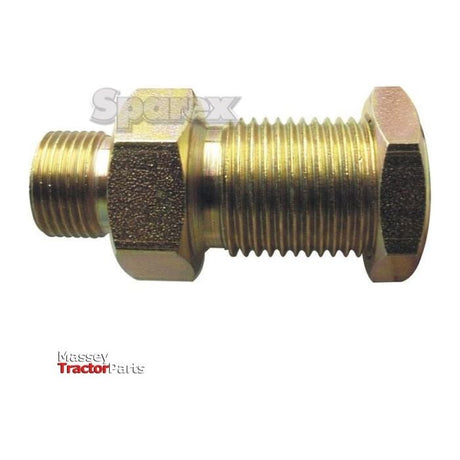 Hydraulic Bulkhead Adaptor 3/8''BSP - 3/8''BSP with lock nut
 - S.11955 - Farming Parts