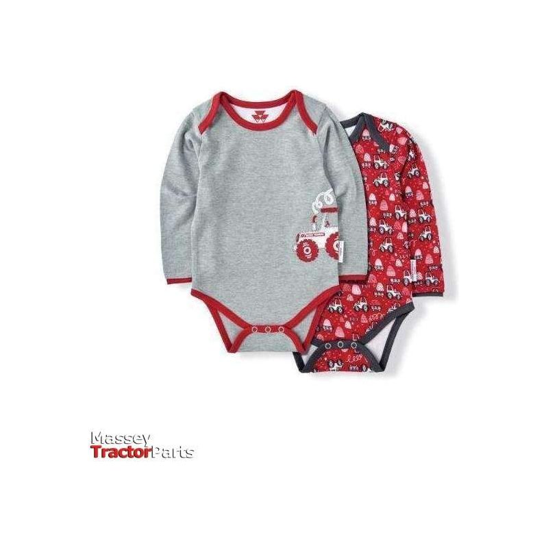 Baby Bodysuits (2 Pack) - X993311911-Massey Ferguson-Baby,Childrens Clothes,Clothing,kids,Kids Clothes,Kids Collection,Merchandise,Not On Sale