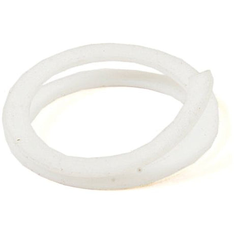 Close-up of a coiled white foam strip against a plain background, reminiscent of the precision and durability you'd expect from the Sparex Back Up Ring (Part No. S.42081).