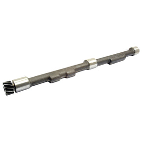 A metal rod with intricately machined sections and two metallic collars near each end, reminiscent of the precision-made Balancer Shaft Assembly LH by Sparex (Sparex Part No. S.60417).