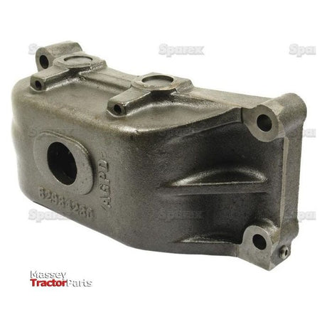 A metal engine part with multiple bolt holes and a central circular opening, labeled "S.66483" and marked with the brand name "Sparex," compatible with models from Case IH.