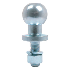 A shiny and smooth Ball Hitch Pin, 350Kg (Short (ATV)) - S.14805 by Sparex is shown against a white background, showcasing its metallic threaded shaft and nut, making it ideal for ATV applications.
