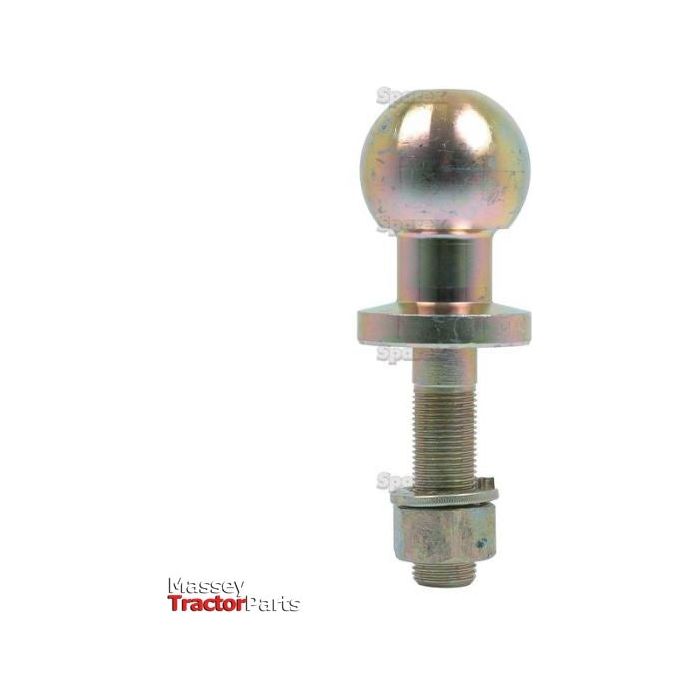 A metal Ball Hitch Pin, branded Sparex, with a zinc-plated finish for durability. It features a ball size of 50mm, supports a maximum static load of 1250 kgs, and comes with a threaded shaft and hex nut. The product is listed as Ball Hitch Pin, 1250Kg (Short) - S.3341.