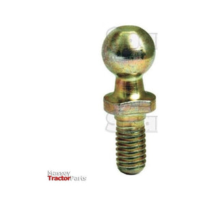 The image displays the Sparex Ball Joint Pin (Part No. S.31499), a metallic ball joint with a threaded end, frequently utilized in mechanical and automotive applications. It features a 10mm ball size and an M6 thread size, alongside the logo of Massey Tractor Parts.