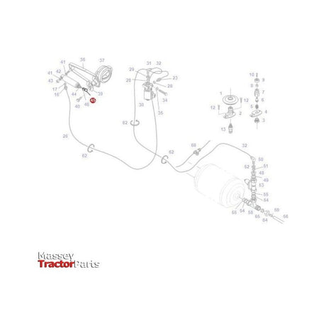 Fendt Ball Socket - X504508700000 | OEM | Fendt parts | Engine Parts-Fendt-Axles & Power Train,Farming Parts,Levers & Selectors,Tractor Parts,Transmission