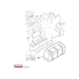Massey Ferguson Battery Cover - 3786074M1 | OEM | Massey Ferguson parts | Battery Stays & Tray-Massey Ferguson-Battery Stays & Tray,Cabin & Body Panels,Farming Parts,Tractor Body,Tractor Parts