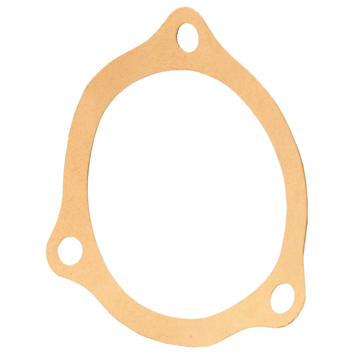 A Flat, roughly circular brown gasket with three mounting holes for Battioni vacuum pumps, identified as the "Cover Gasket front and rear (Bag of 4)" with Sparex Part No. S.101842, is placed on a white background.