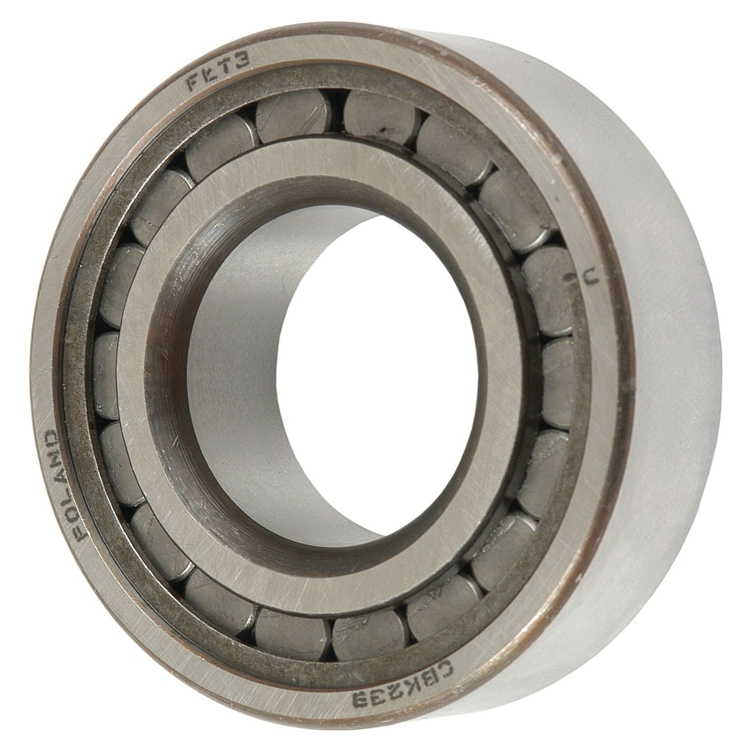 A Sparex Cylindrical Roller Bearing (431935-C) - S.40905, featuring metal rollers and an outer ring, viewed against a plain white background.