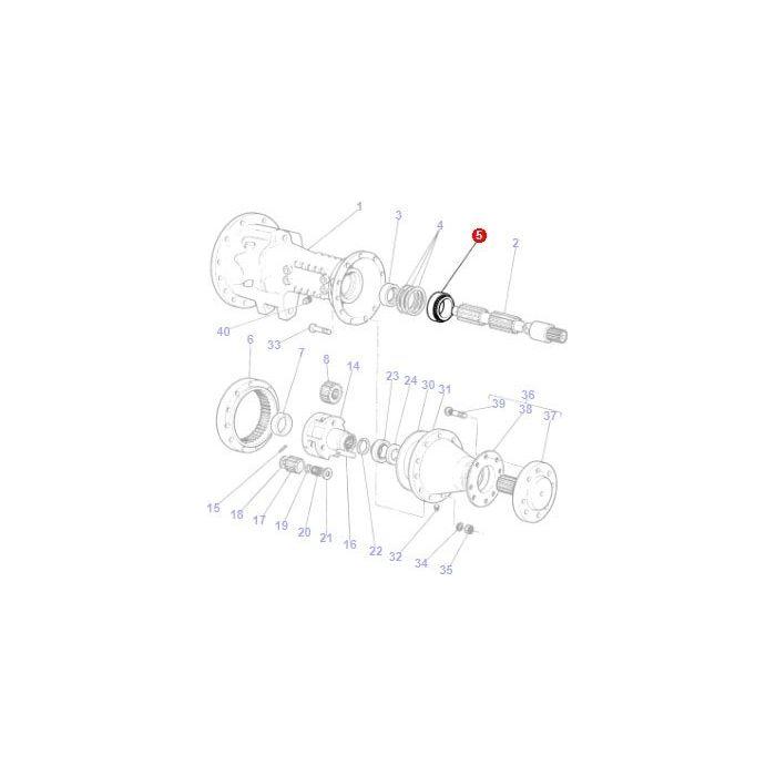 Bearing Assy - 1881931M91 - Massey Tractor Parts