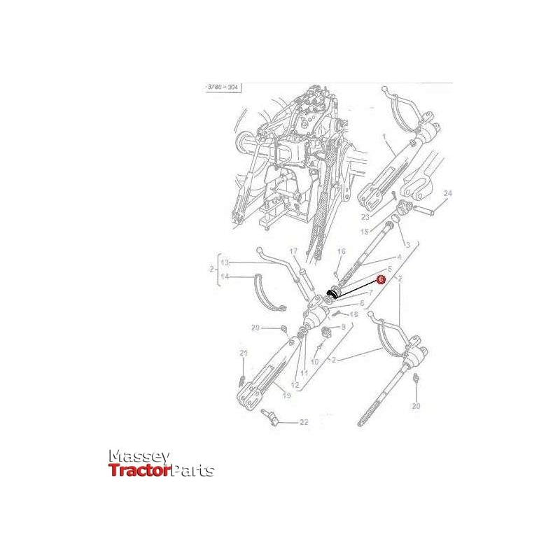 Massey Ferguson Bearing Needle - 831263M1 | OEM | Massey Ferguson parts | Linkage-Massey Ferguson-Farming Parts,Gearboxes,Levelling Boxes & Components,Linkage,PTO & Linkage,Tractor Parts