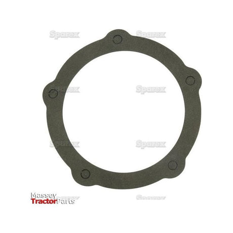 A round black gasket with six evenly spaced bolt holes. The words "Sparex" are in the bottom left corner, reminiscent of the Bearing Retainer Gasket | Sparex Part No.S.66139.