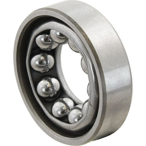 The Sparex Angular Contact Bearing (VBT17/2) - S.70572 by Sparex features a metallic design with six visible steel balls inside a circular metal casing.