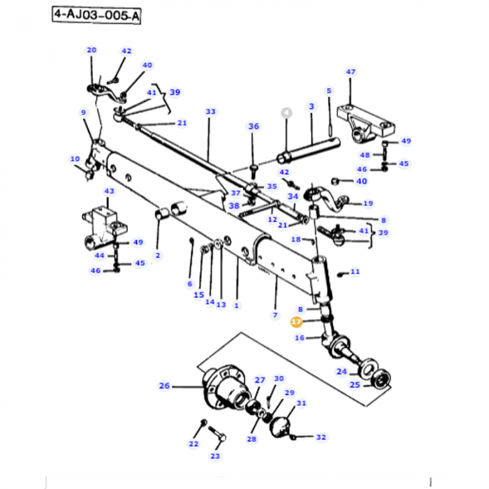 Bearing Thrust - 392060X1 - Massey Tractor Parts