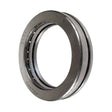 A side view of the Bearing Thrust 51107 - S.18277, displaying an inner and outer ring encasing ball bearings, exemplifies the efficiency characteristic of Sparex products.